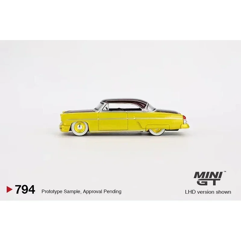 

MINIGT 794 1:64 Capri Hot Rod 1954 Lime Yellow Diecast Model Collection Toys