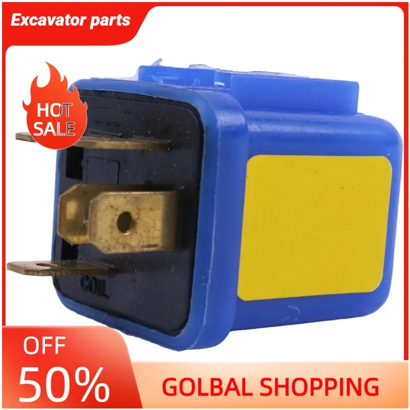 

FridayParts 12V 5-Pin Blue Relay 8942356270 MR5A-211-1 Compatible for Isuzu Excavator RE013 Replacement
