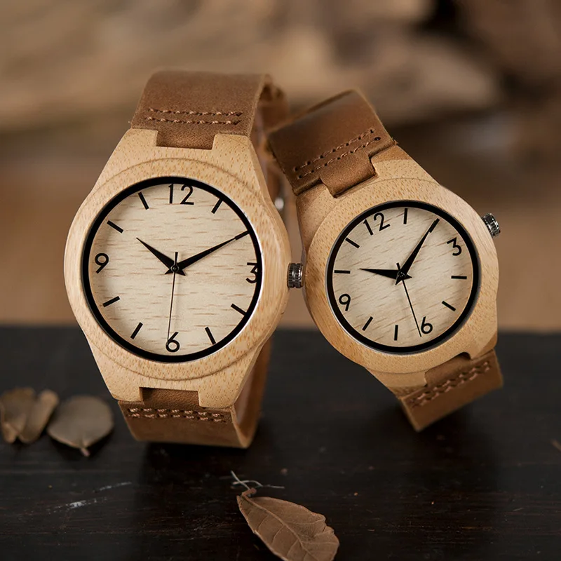 BOBOBIRDWooden Watch Couple Watch-Border Hot Selling Dropshipping in StockWood Watch