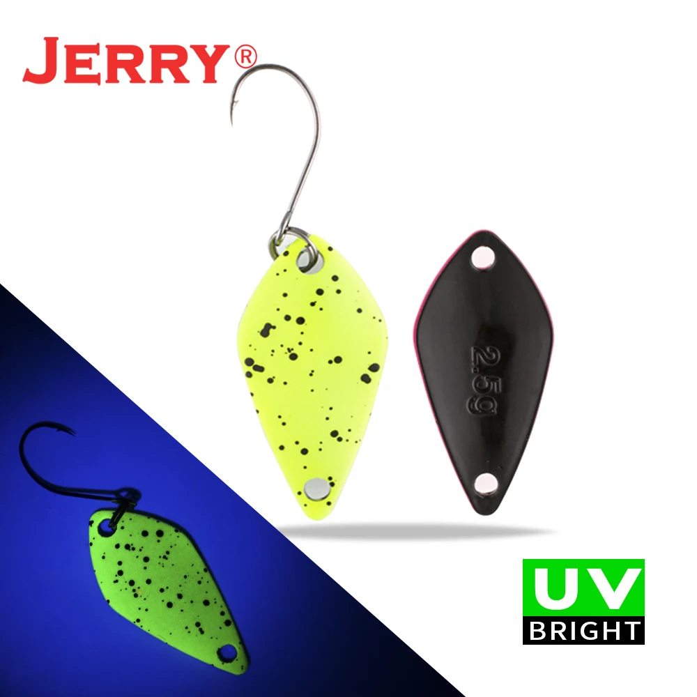 Jerry Cucharas de pesca UV micro para trucha – Señuelos metal - imagen 4