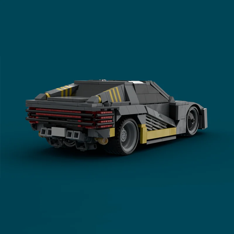 755 قطعة MOC Cyberpunk Quadra Turbo R الخالق نموذج بناء هدايا عيد الميلاد كتل العمارة لتقوم بها بنفسك فكرة ألعاب مكعبات عيد ميلاد #4
