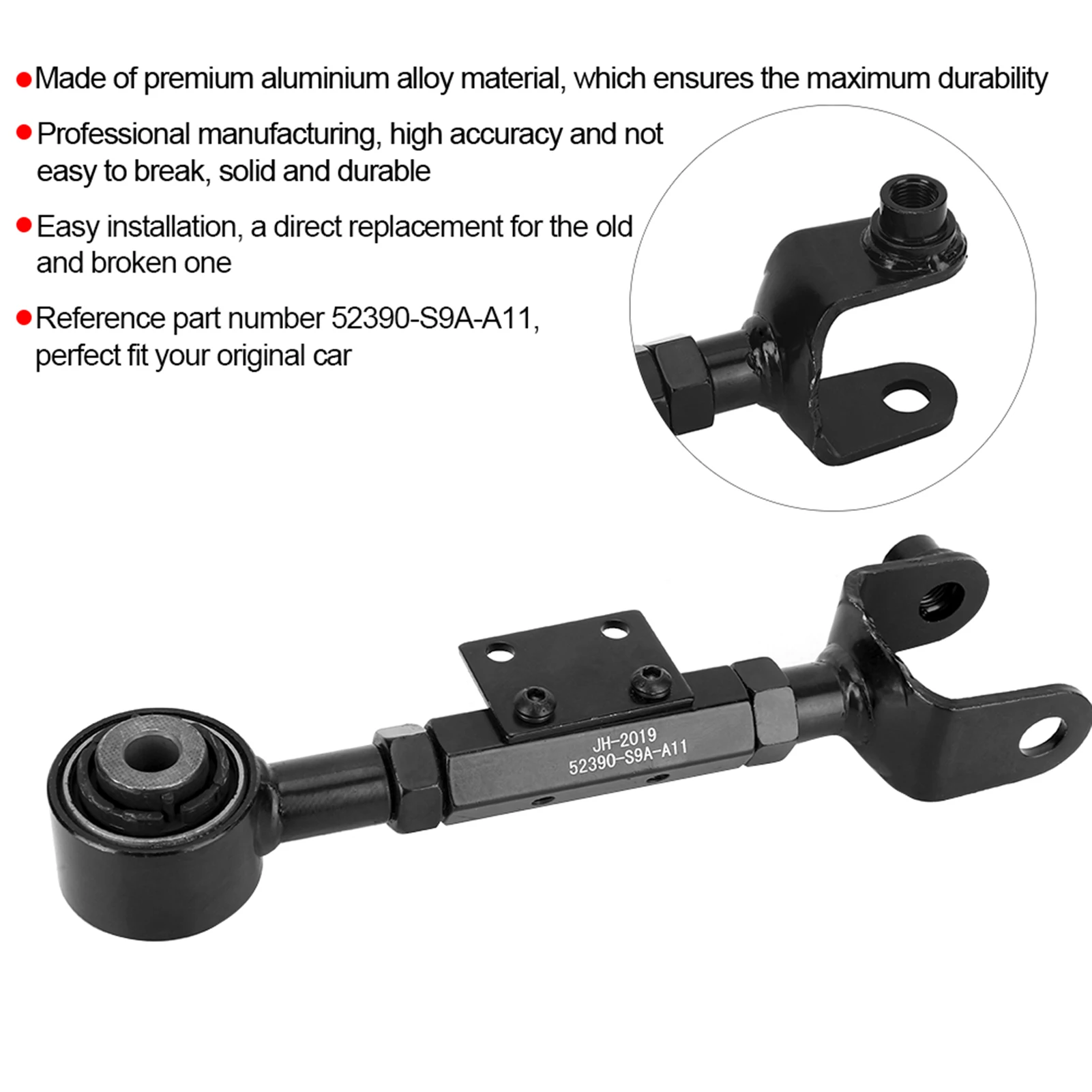 Fit For HONDA CRV Cr V Front Left Right Replacement Auto Part Aluminum Alloy Suspension Control Arm 52390S9AA11