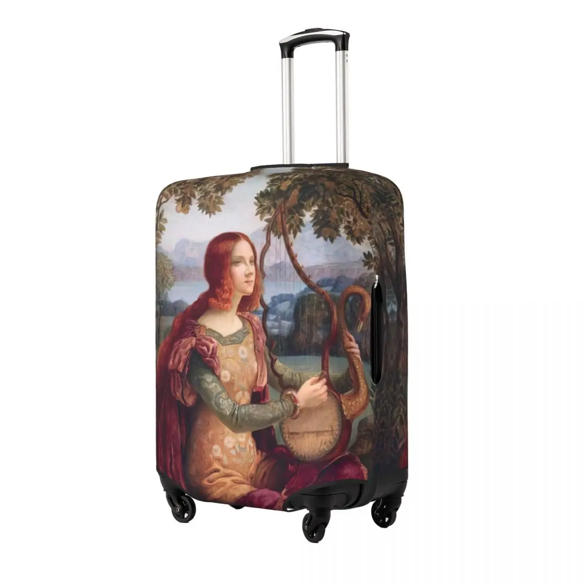 The Lady With The Unicorn Print Luggage Protective Dust Covers Elastic Waterproof 18-32inch Suitcase Cover Travel Accessories