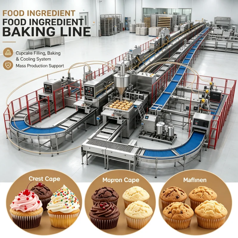 Continuous Baking Line Automatic Cookie Production Equipment For Biscuit Chocolate Decoration Customized