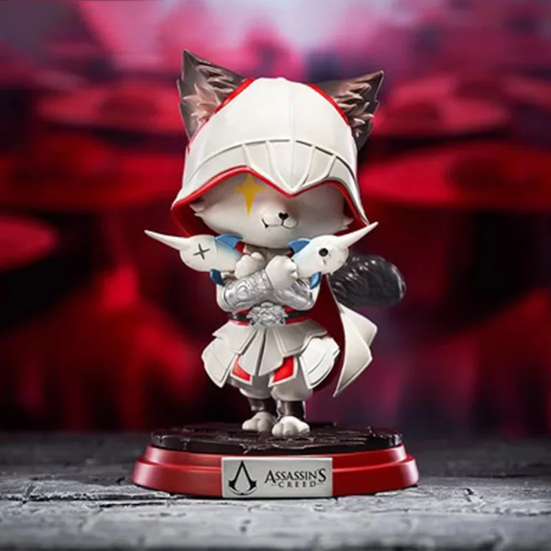 

Assassin Meow Mystery Bag Cute Bayek Kassandra Anime Figure Blind Box Jacob Frye Figurine Collection Model Surprise Statue Toys