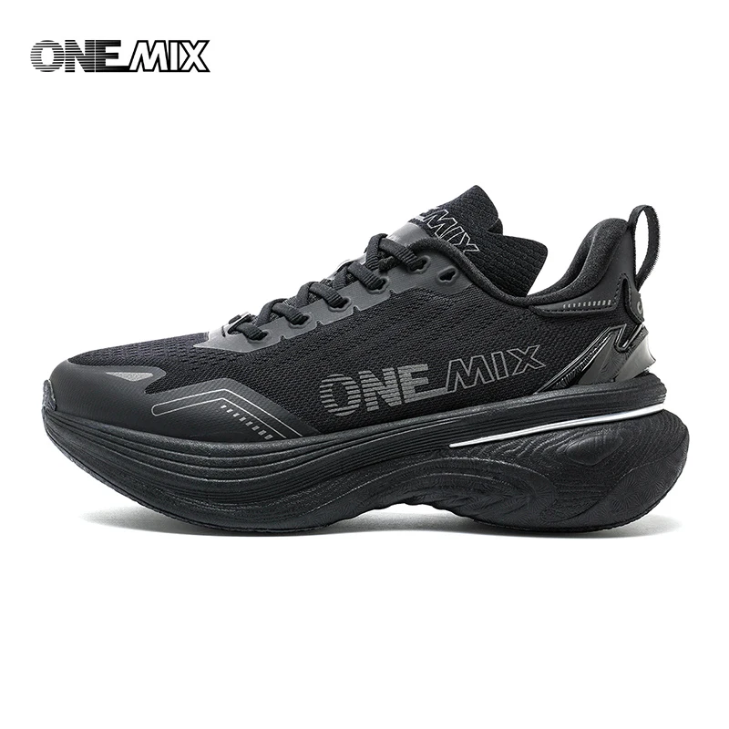 ONEMIX Men Bumper Max Cushion Running Shoes Lightweight Road Sneakers Shock Absorb Jogging Training Fitness Sports Shoes