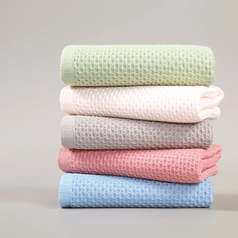 

Pure cotton honeycomb towel waffle face towel breathable and easy to dry