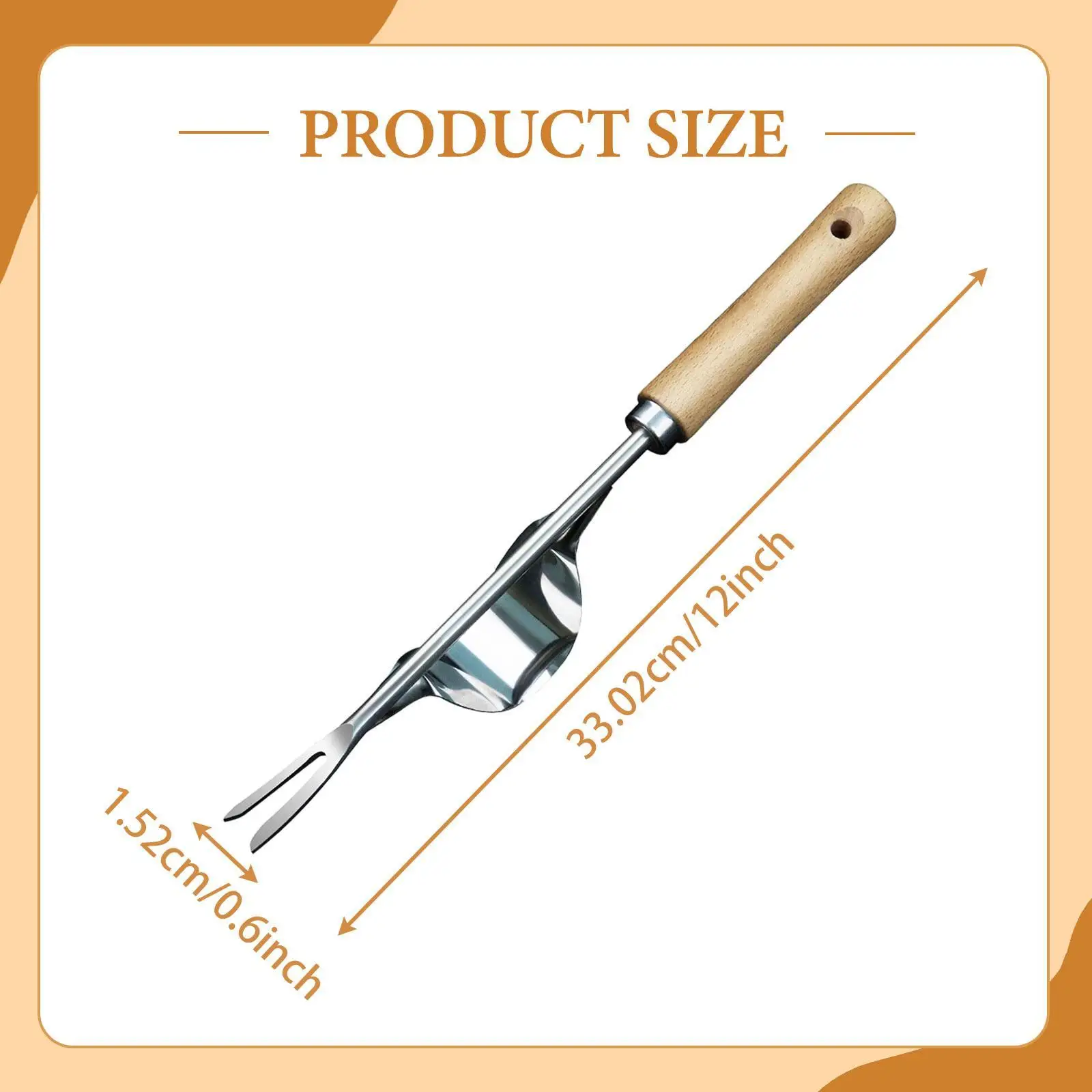 Manual Hand Weeder Weeds Puller Tool Sturdy Stainless Steel Uprooting Weeding Tool Weeds Pulling for Work Planting