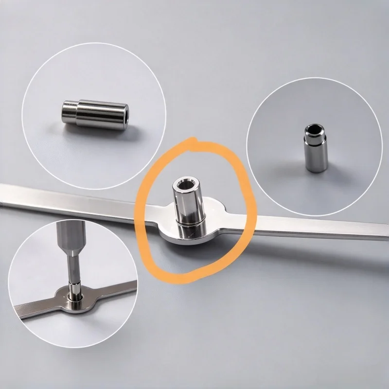 Watch Repair Parts Large Chronograph Second Hand Tube For 7750 Movement Stainless Steel Silver Plated Fits 2824 2892 3313 3135