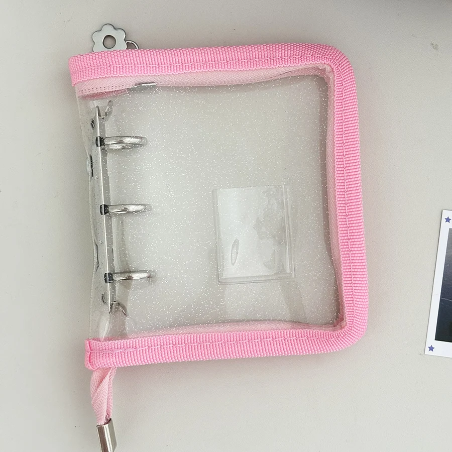 SKYSONIC Neuankömmling 3-Ring-Reißverschluss-Sammelbuch, 20 Nachfüllhüllen, DIY-Foto-Organizer-Buch, Mini-3-Zoll-Fotoalbum – Detail 8