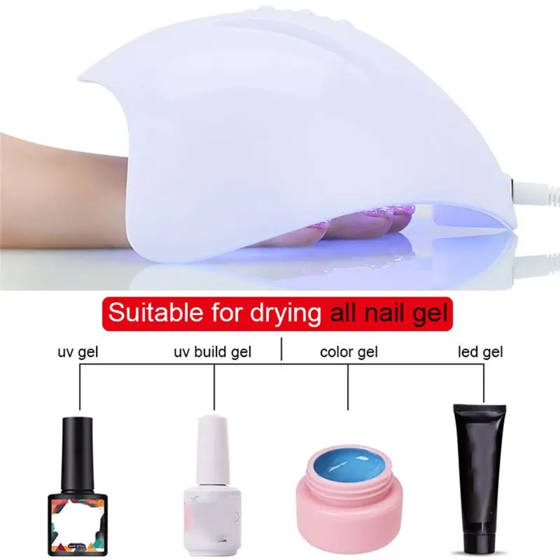 SEWS-Ultraviolet Curing Lamps UV LED USB Lamp For Home Salon For All Gel Powerful Drying Professional Equipment White