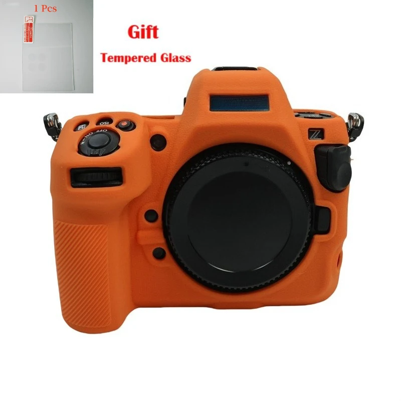 

For Nikon z8 soft silicone camera body case, z8 camera protective cover + Tempered Glass LCD Protective Film