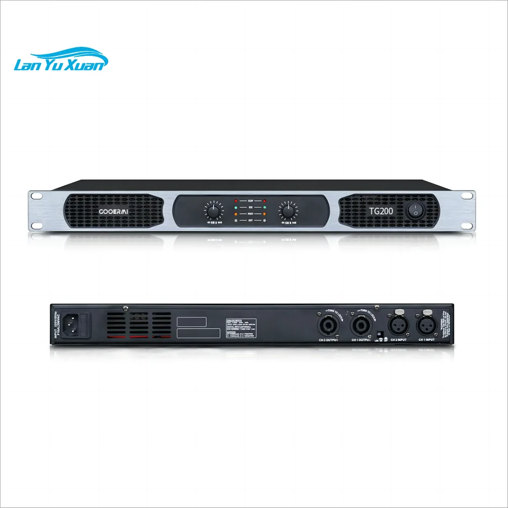 

TG200 High Quality 900Watt *2 Channel Digital Audio Power Amplifier 1U Digital Amplifier for Outdoor Stage Performance