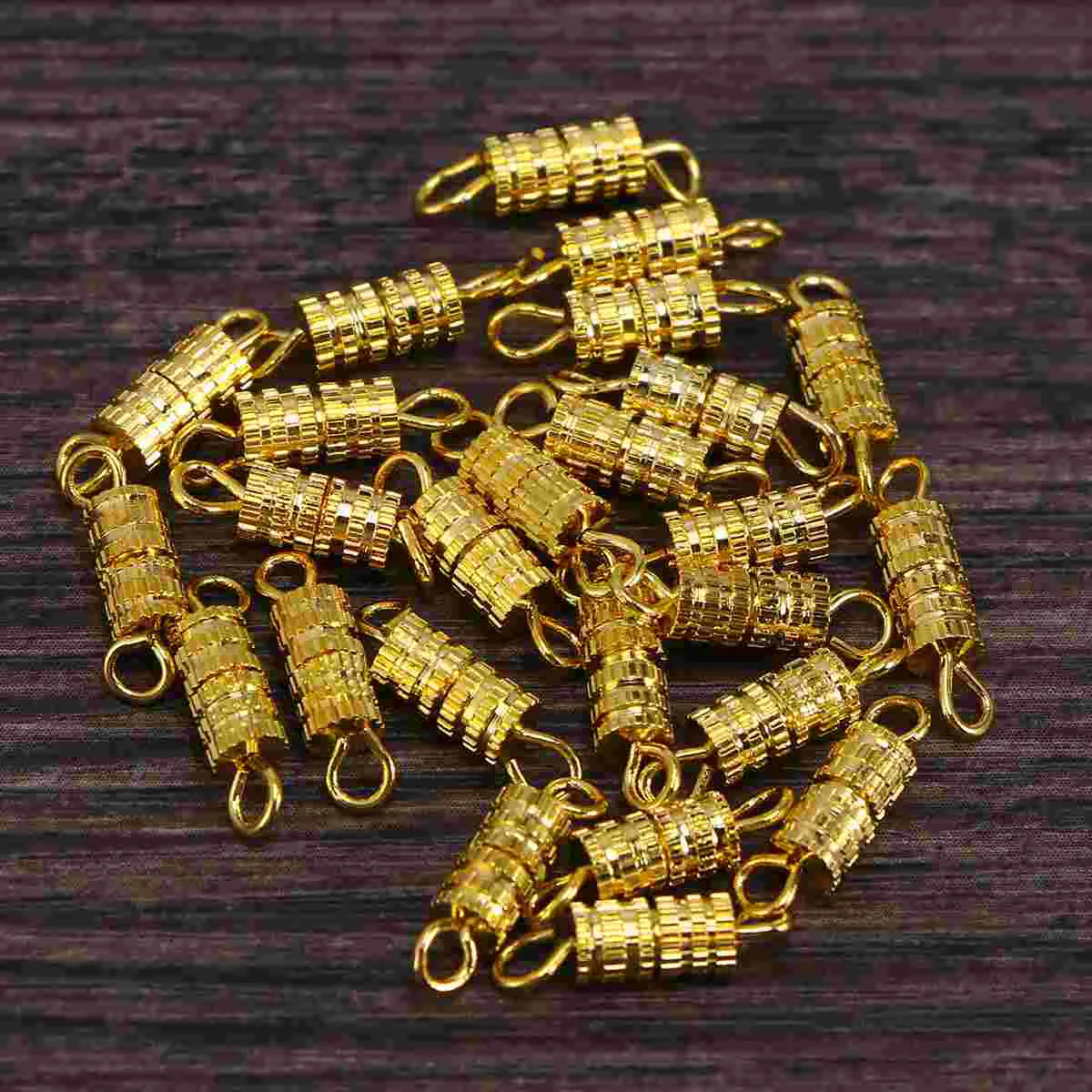 20 PCS Accessories Jewelry Barrel Screw Clasps for Waist Beads Necklace Connectors Jewerly