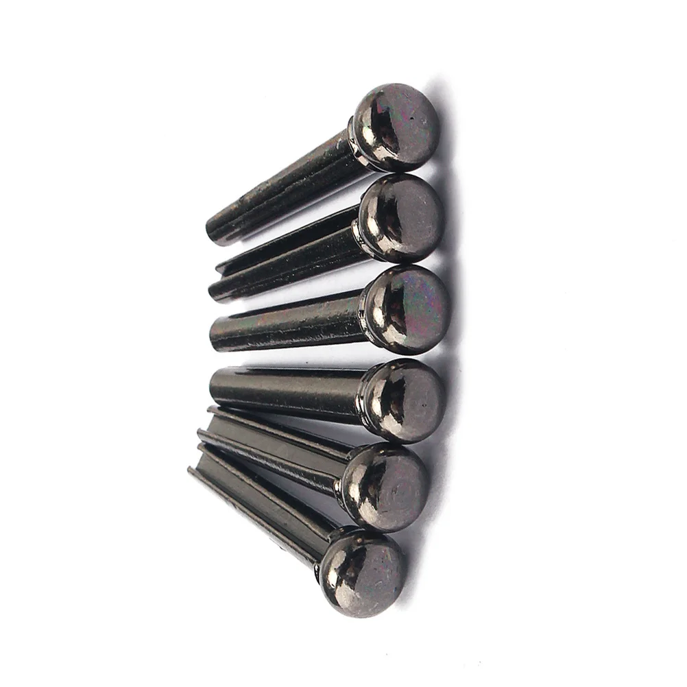 

6 pcs Copper String Pins With Abalone Inlay Brass Bridge Replacement For Acoustic Guitar Upgrade Guitar Accessory