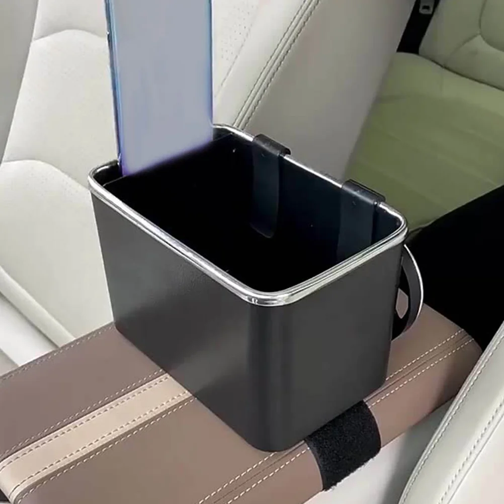 

Car Armrest Tissue Box ABS Impact Resistant Dual Cup Holder Expander Large Car Organizer Storage Box Backseat Usage