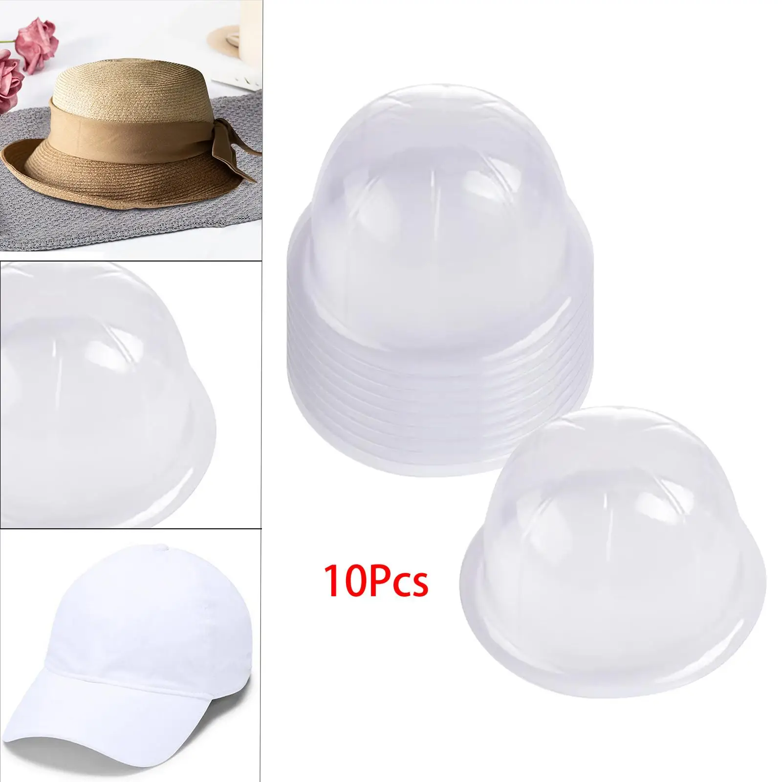 10Pcs Tabletop Hat Stand Rack Baseball Hat Rack Hat Holders Holder Rack for Bedroom Travel Home Shop Living Room