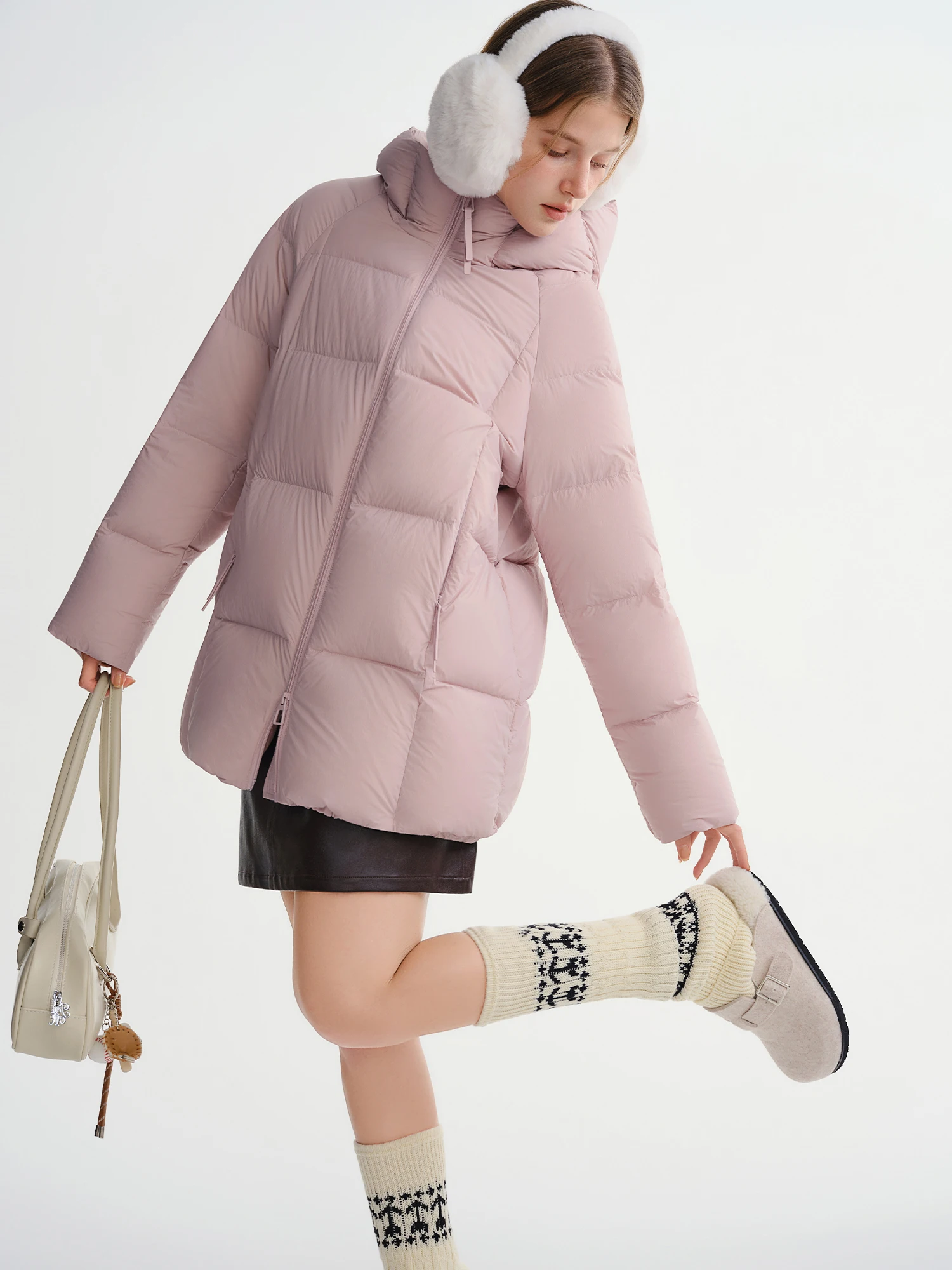 Dushu inverno 2025 feminino longo curto jaqueta - tripla proteção impermeável resistente a óleo à prova de poeira casaco isolado quente