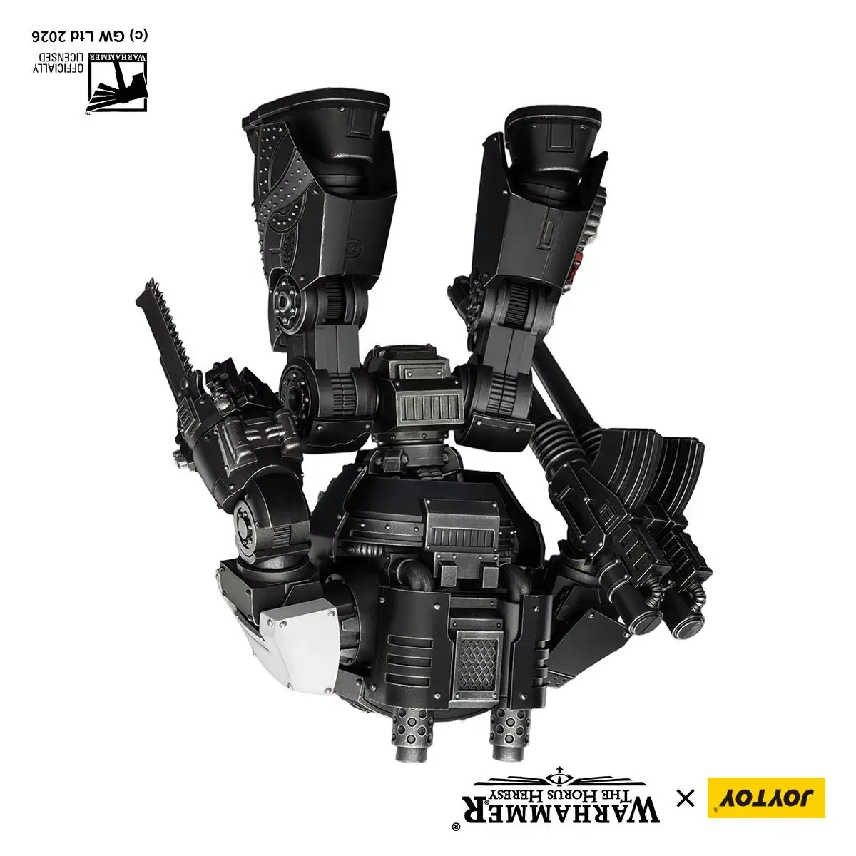

【Pre-sale】JOYTOY Warhammer 40K Raven Guard Contemptor Dreadnought with Gravis Autocannon and Chainfist 1/18 Anime Figure