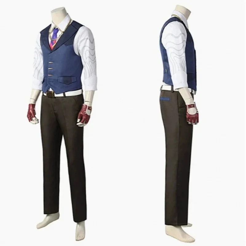 

A;3\v,7'd/Anime Valorant Chamber Cosplay Costume Vest Shirt Pant Outfit Accessory Halloween Carnival Party Christmas O6'b\7.n;8/