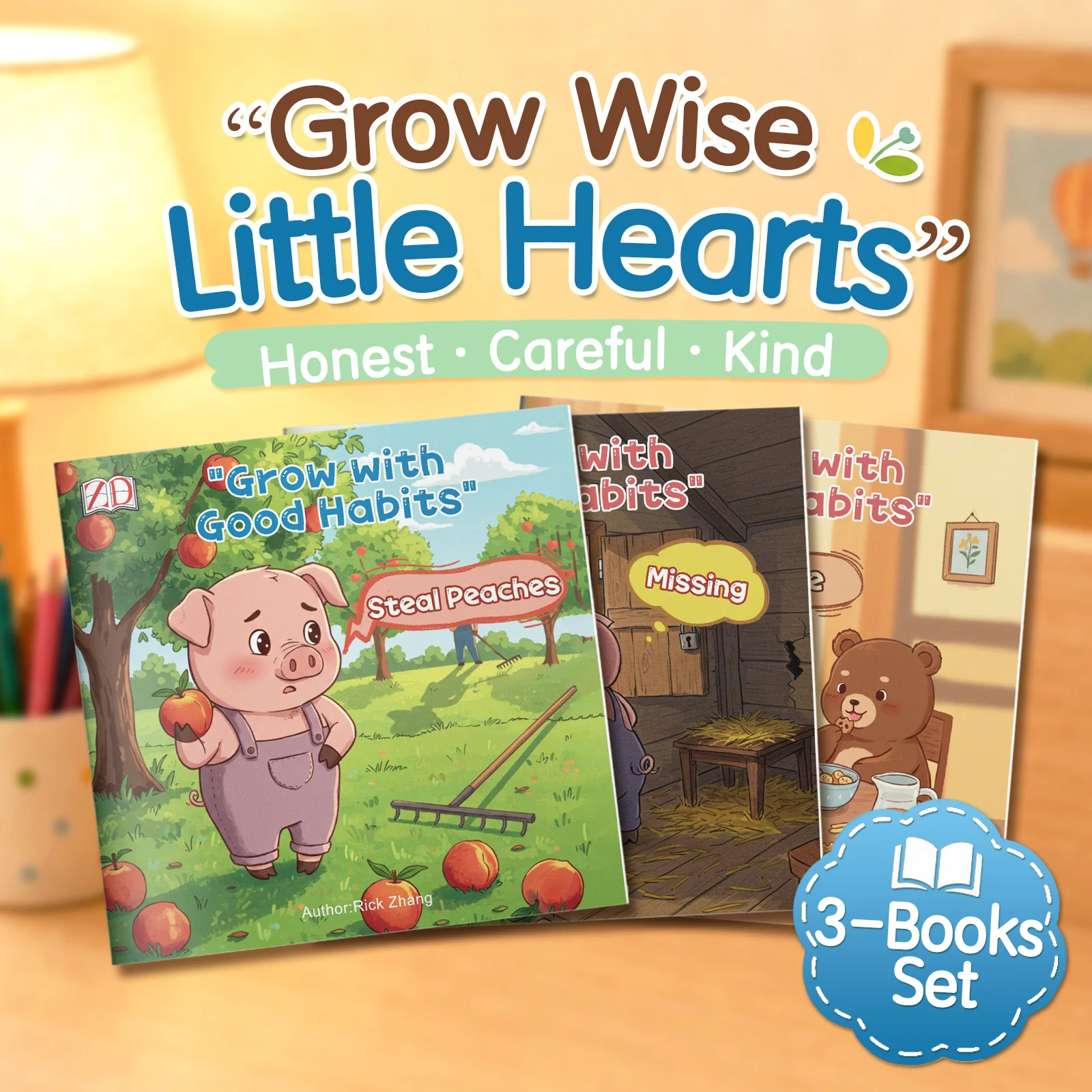 Grow with Good Habits  Set: Picture Books About Honesty, Careful Choices, Kindness, Healthy Habits, Social Emotional Learning &