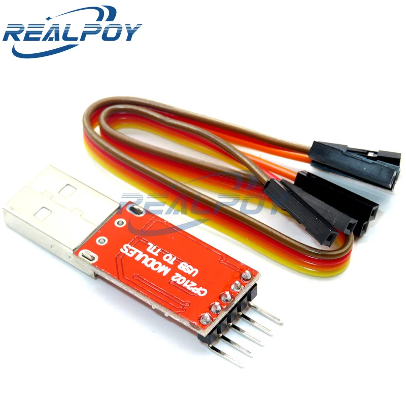 1pcs CP2102 module USB to TTL serial UART STC download cable PL2303 Super Brush line upgrade With Cable (RED)