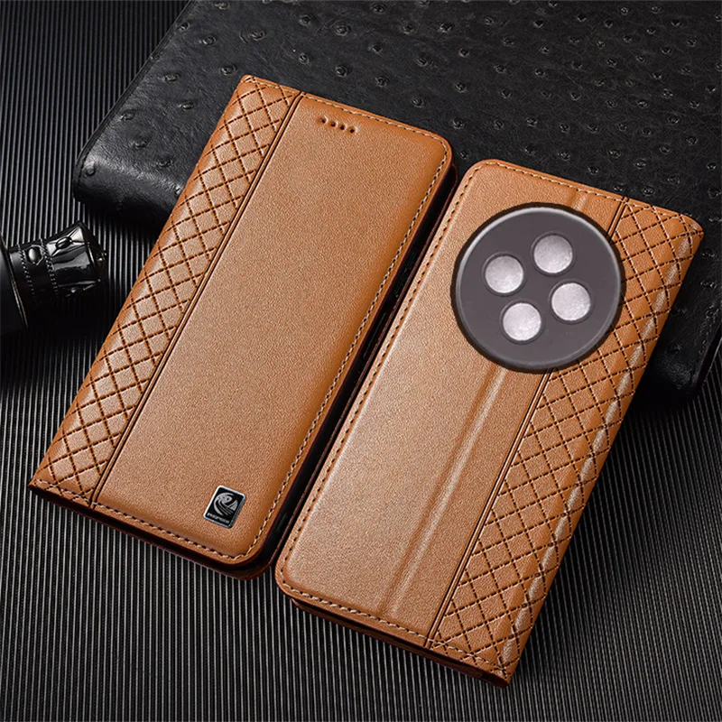 

Napa Inner Grid Genuine Leather Flip Case For iQOO Z1 Z3 Z5 Z6 Z6X Z7 Z7X Z8 Z8X Z9 Z10 Z11 Tubro Pro Plus Phone Cover Card Case