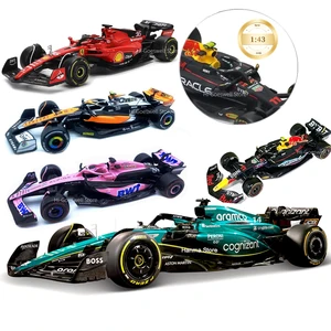 Bburago 1:43 Aston Martin AMR23 Mercedes W14 Banteng Merah RB19 GP Miami Ferrari SF23 Alpine A523 Model F1 Balap Statis Mobil Formula Model 12 diecast f1 penjualan terbaik - №