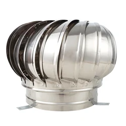 Ventilatore da tetto in acciaio inossidabile 304 turbine eoliche ventilatore da soffitta 110mm 150mm 200mm ventilatore da tetto Pipefit