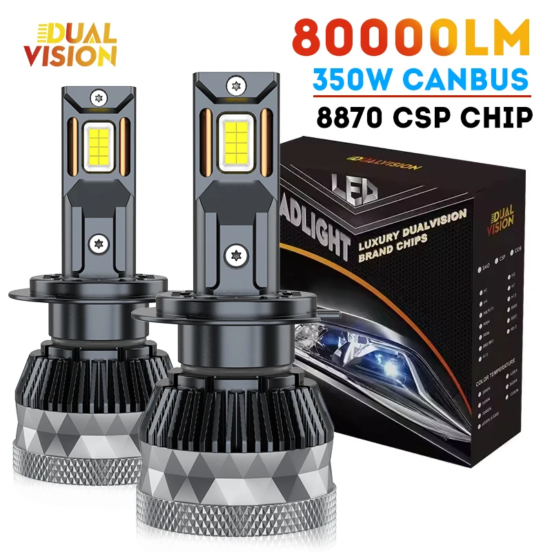 yZ[zDualvision K5C H7 H4 H11 Led v 6000 18K Cg H1 H8 H9 H3 9012 HB3 9005 HB4 9006 12V Led wbhCgd