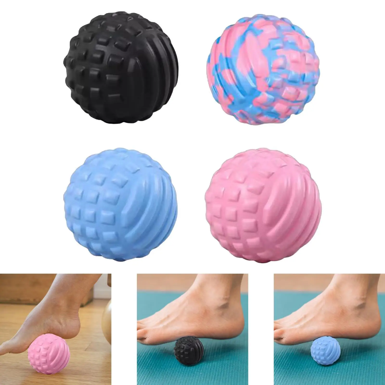 

Массажный шариковый роликовый массажер для спины, портативный диаметр 7 см для работников фасциита всего тела и шеи