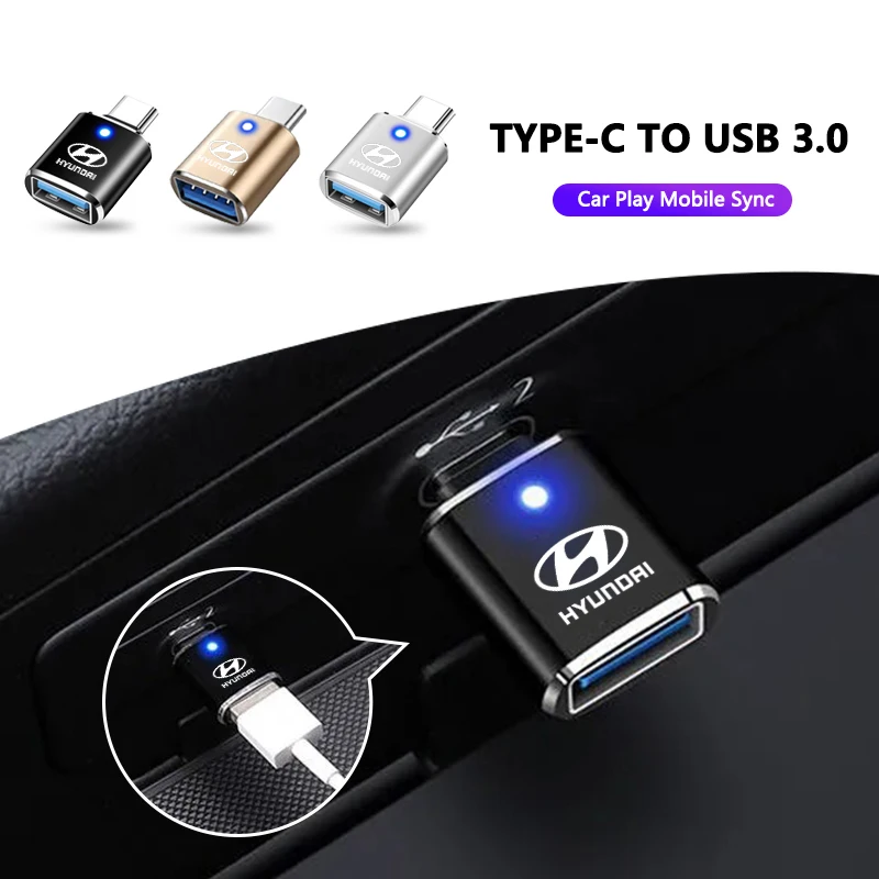 Neue Auto Ladegerät USB Typ C Schnelle Lade Auto Telefon Adapter Für Hyundai i30 ix35 ix25 i20 solaris akzent tucson Zubehör