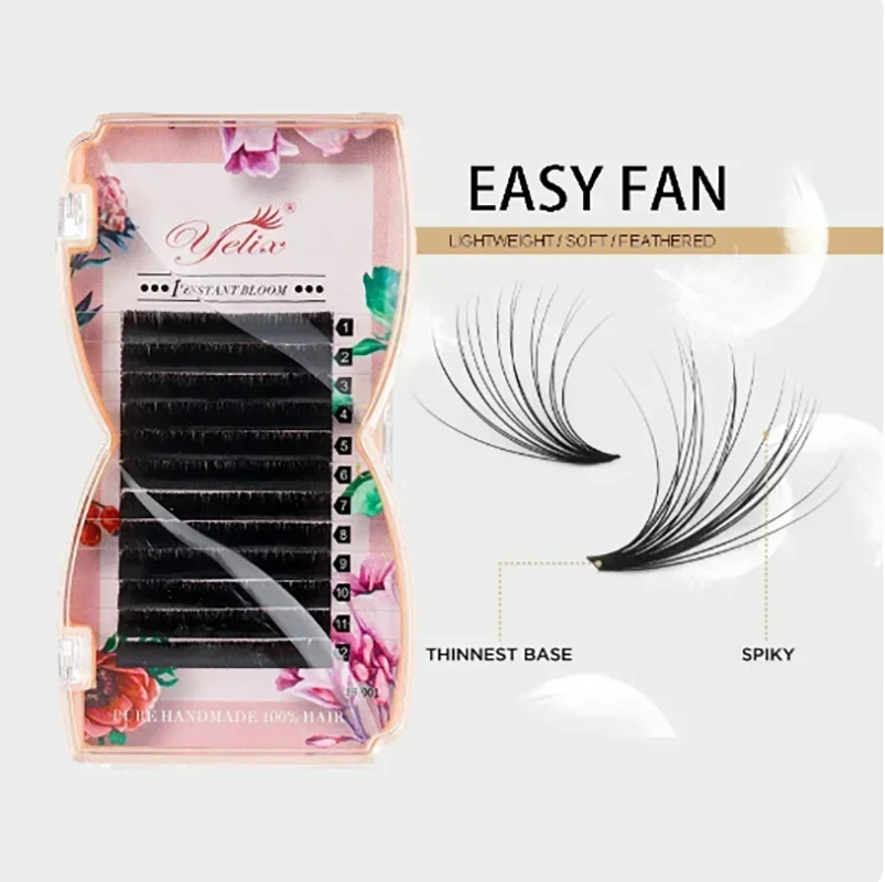 12 Rows Of Grafted Curled False Eyelashes Naturally Single Close Row Blooming In One Second Faux Mink Eyelashes Extension Tool