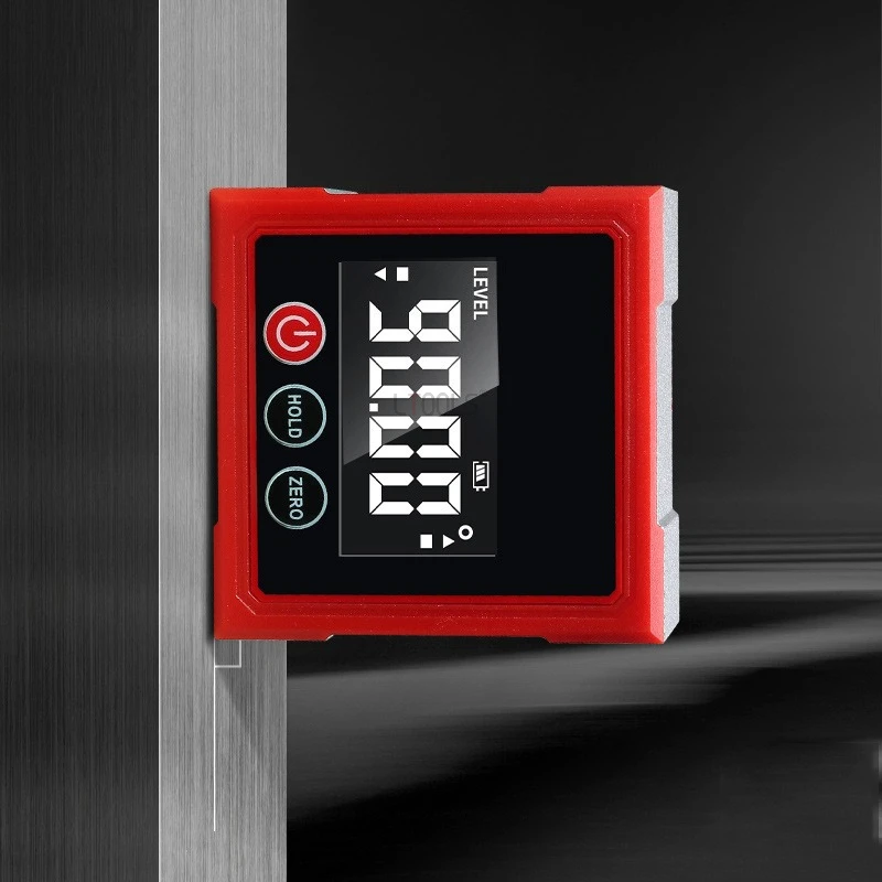 

Угловой наклон 0-90 ° Измерительный уровень, электронный двойной лазерный гониометр с подсветкой, деревообработка, магнитная цифровая линейка для обнаружения уровня