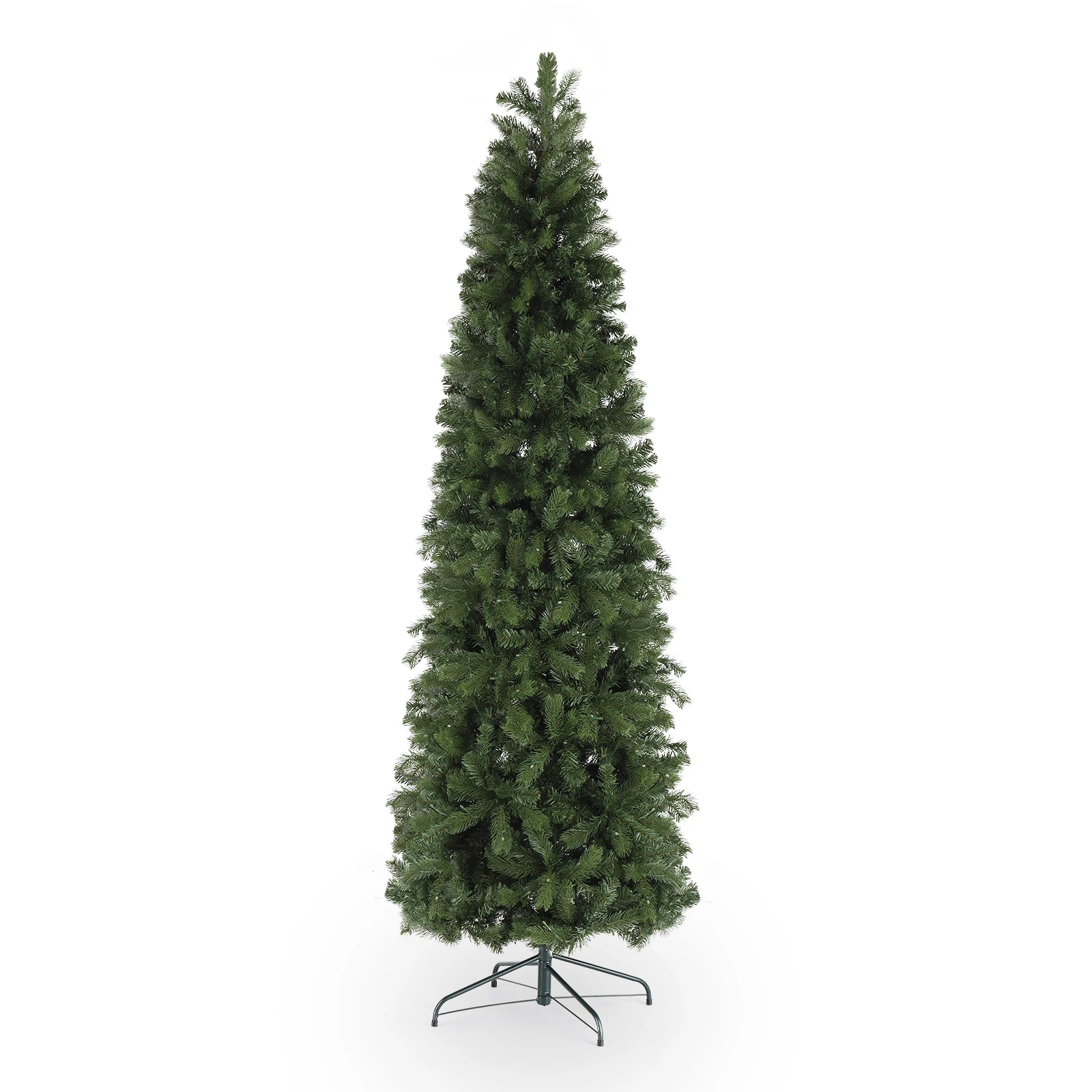 

7.5ft Pencil Shape Automatic Tree Structure PVC Material 1090 Round Heads 350 Lights Warm Color With Colorful 10 Modes, Christma