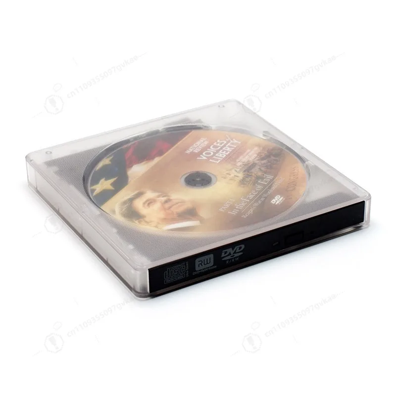New transparent DVD burner notebook desktop external TYPE-C + usb3.0 mobile optical drive box