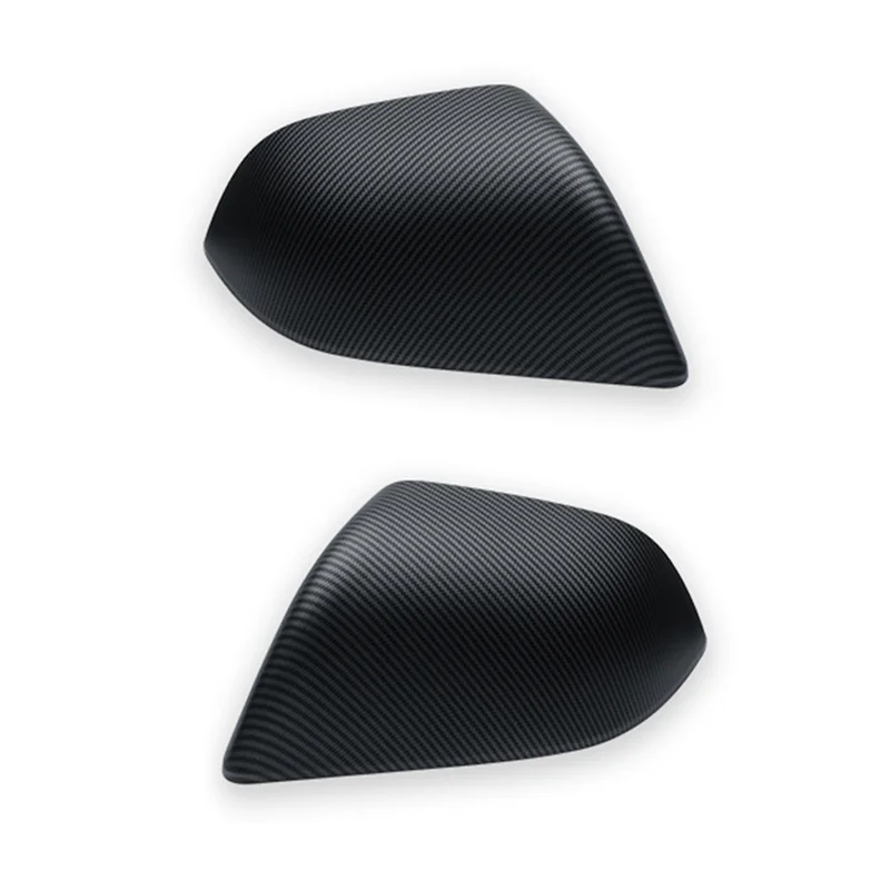 متفوقة ل تسلا نموذج Y نموذج 3 هايلاند الجانب باب مرآة قبعات أغطية مرآة جانبية عكس مرآة قبعات ، نمط ألياف الكربون غير اللامعة