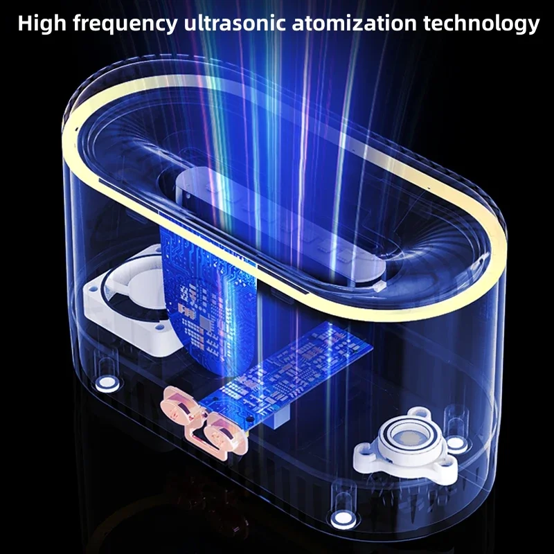 5V usb flame humidifier essential oil aroma diffuser with multi colour led Ambience lamp