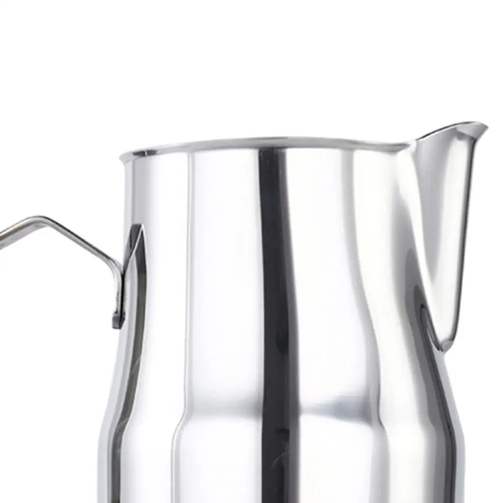 

Coffee Milk Frothing Jug Milk Foamer Mugs Barista Steam Pitcher Frother Cup silver 350ml