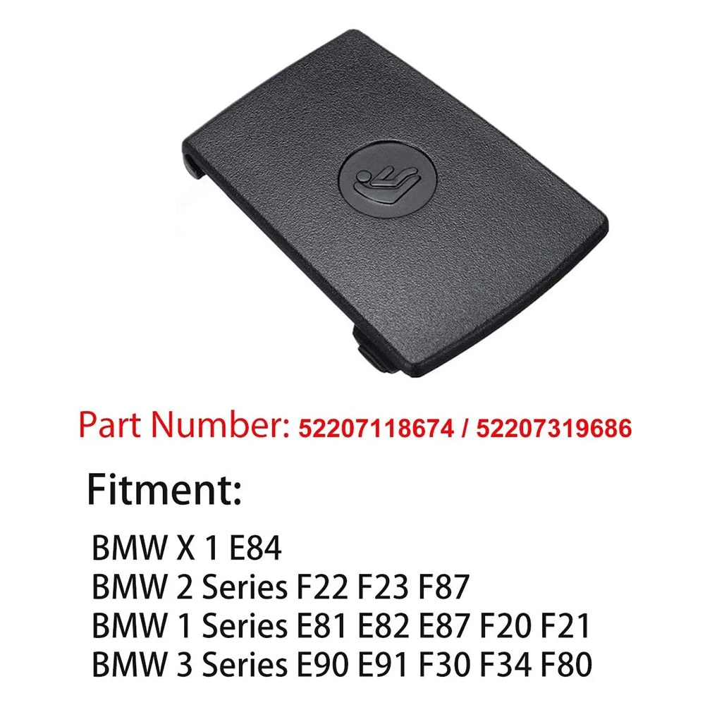 Âncora traseira do assento de criança, tampa ISOFIX, 2X para BMW F20, F30, F31, E84, E87, 3-Series, 52207319686