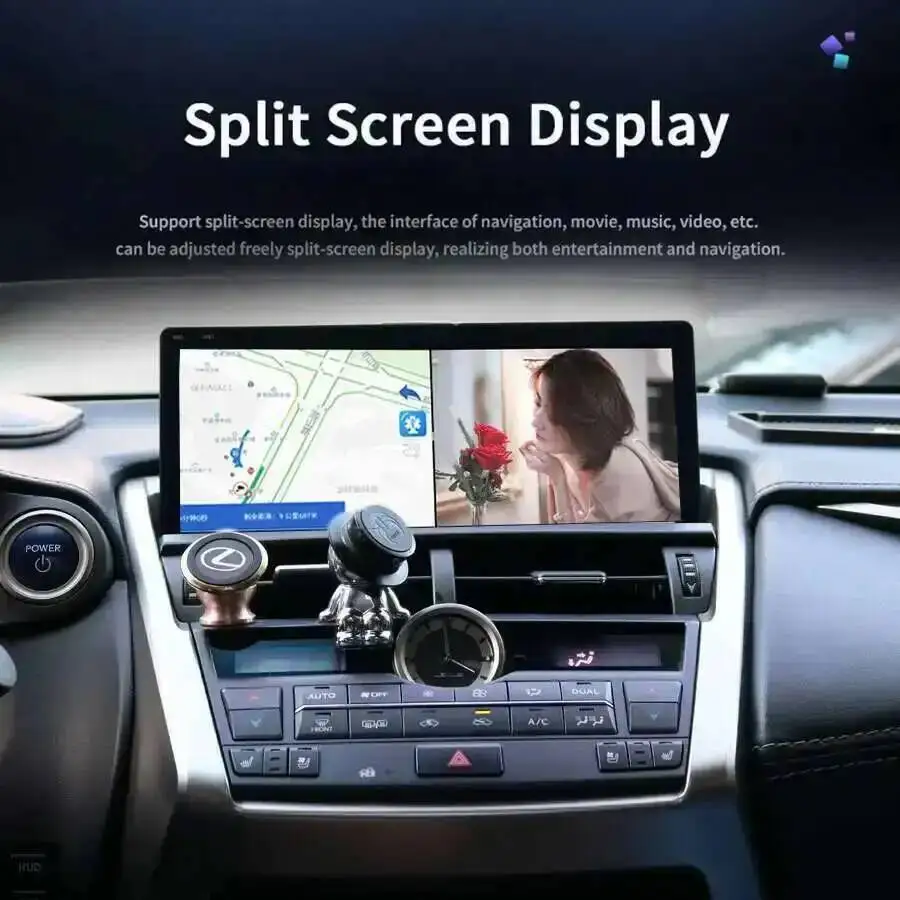 8+256GB CarPlay Navi DSP Bluetooth Radio For Lexus NX NX200 NX200T 300h 2018-2021 Stereo Android 14 10.25'' Multimedia Player