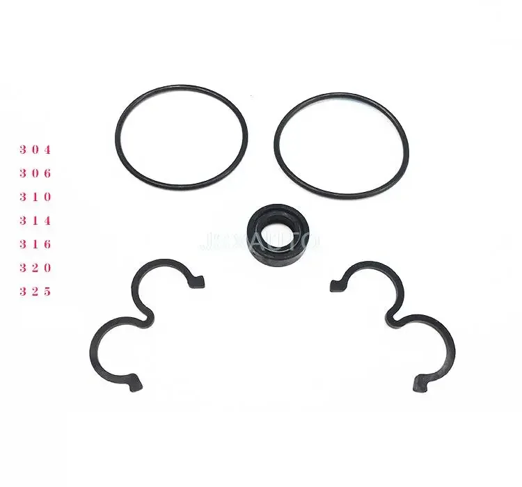 306/310/314/316/320/325 gear pump repair kit seal ring oil pump oil seal 3-shaped rubber ring Premium Gasket Gear Pump Seal