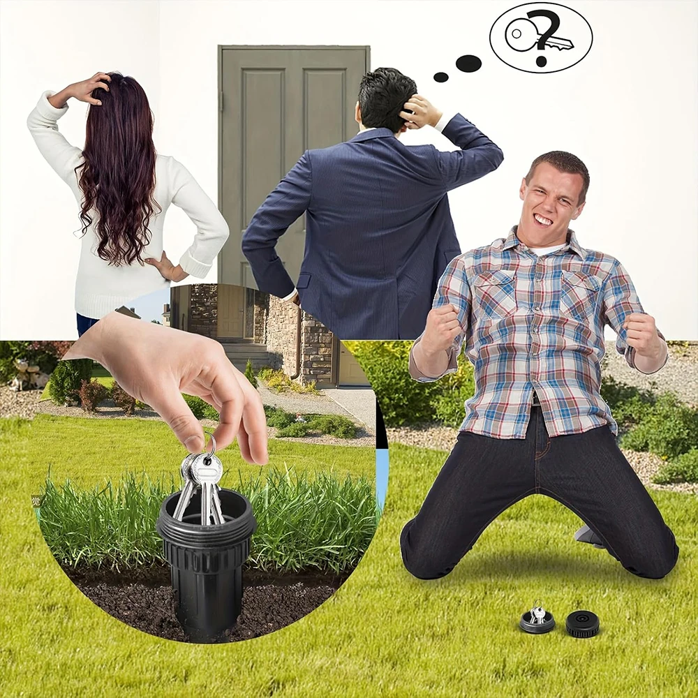 

Garden Key Hider,Realistic Underground Watering Can Key Safe,No Battery Needed,Durable Plastic for Outdoor Garden Security
