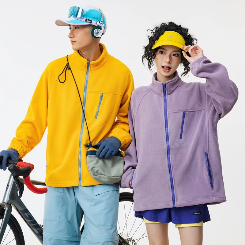 Waterproof Lightweight Single-Layer Fleece Jacket for Outdoor Adventures (Men/Women Casual Outerwear, Mountain Style)