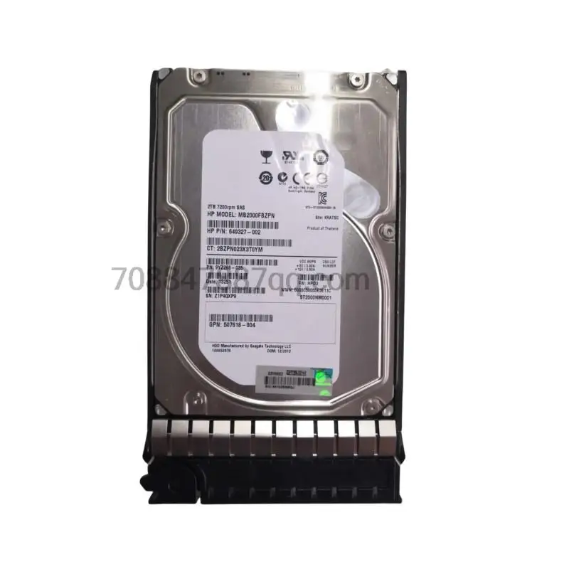 original 100% authentique   AW590A 602119-001 2TB 7.2K M6612 SAS EVA P6300 P6500