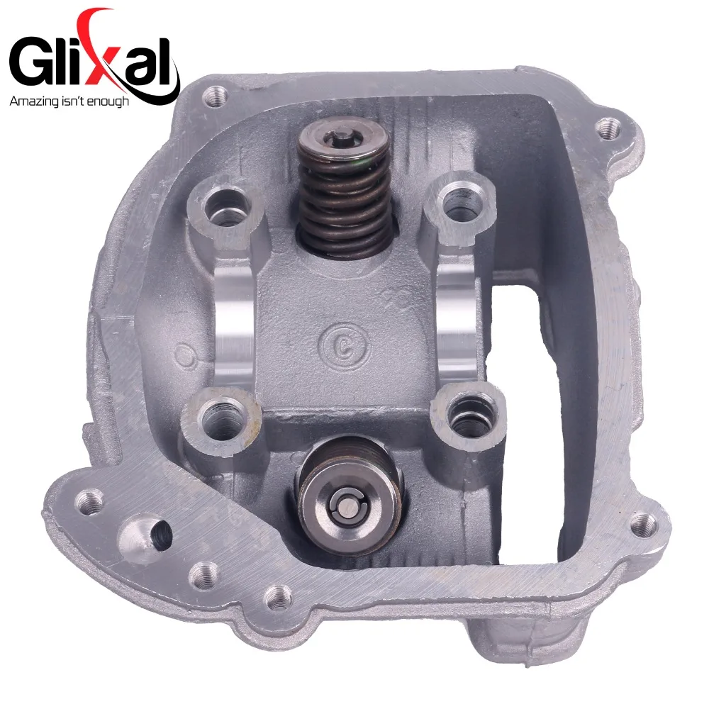 Glixal GY6 125cc Chinese Scooter Engine 52.4mm EGR Cylinder Head Assy with Valves for 4T 152QMI ATV Go Kart Buggy Moped Quad