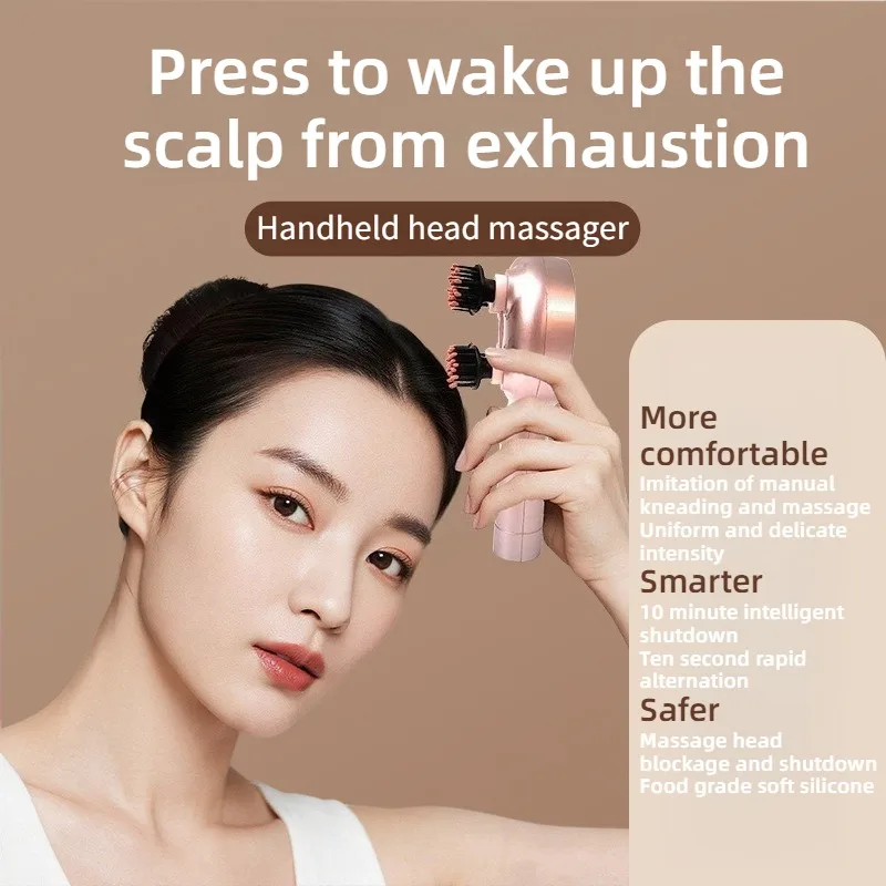 Handheld Electric Massage Comb Multifunctional Bionic Red Light Therapy Portable Scalp Massager Relaxation Treatment Equipment