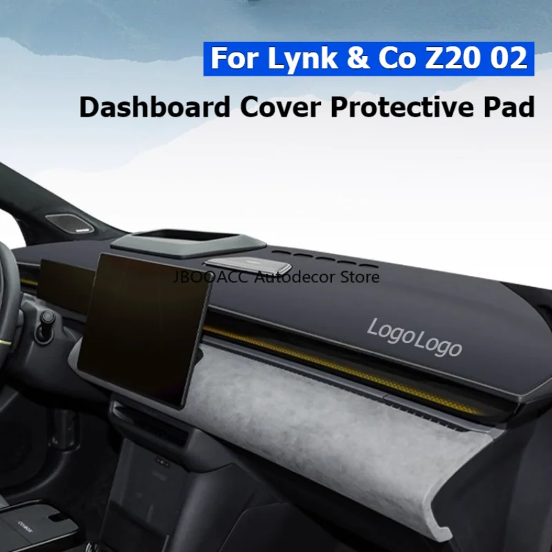 

Для Lynk & Co Z20 02, чехол для приборной панели автомобиля, солнцезащитный коврик для центральной консоли, антибликовый коврик для приборной панели, автомобильный солнцезащитный коврик