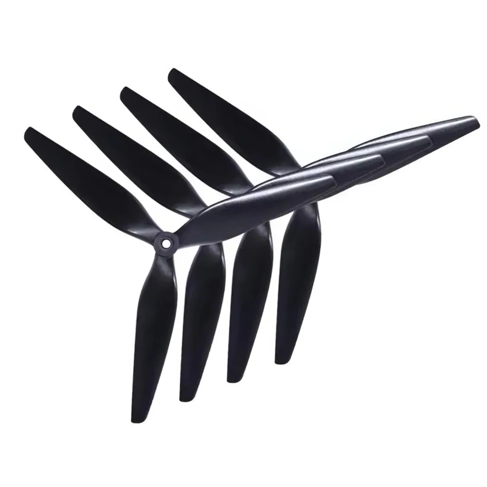 HQ Macroquad 10X5X3 Or 9X5X3 Prop 1050/9050 10inch/9inch 3 blade/tri-blade Black-carbon Reinforced Nylon propeller prop for FPV