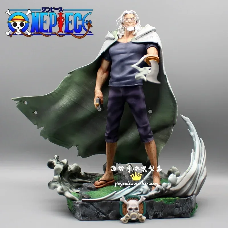 

31cm One Piece Silvers Rayleigh Anime Figure Gk Action Figure Dark King Figurine Pvc Statue Collection Model Toy Decoration Toys